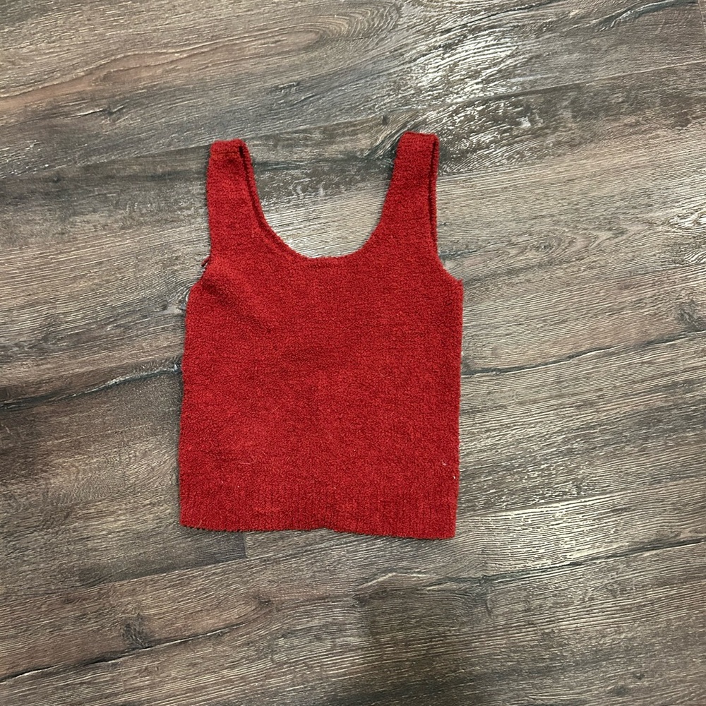 Fuzzy Red Pyjama Tank - Picture 2 of 3